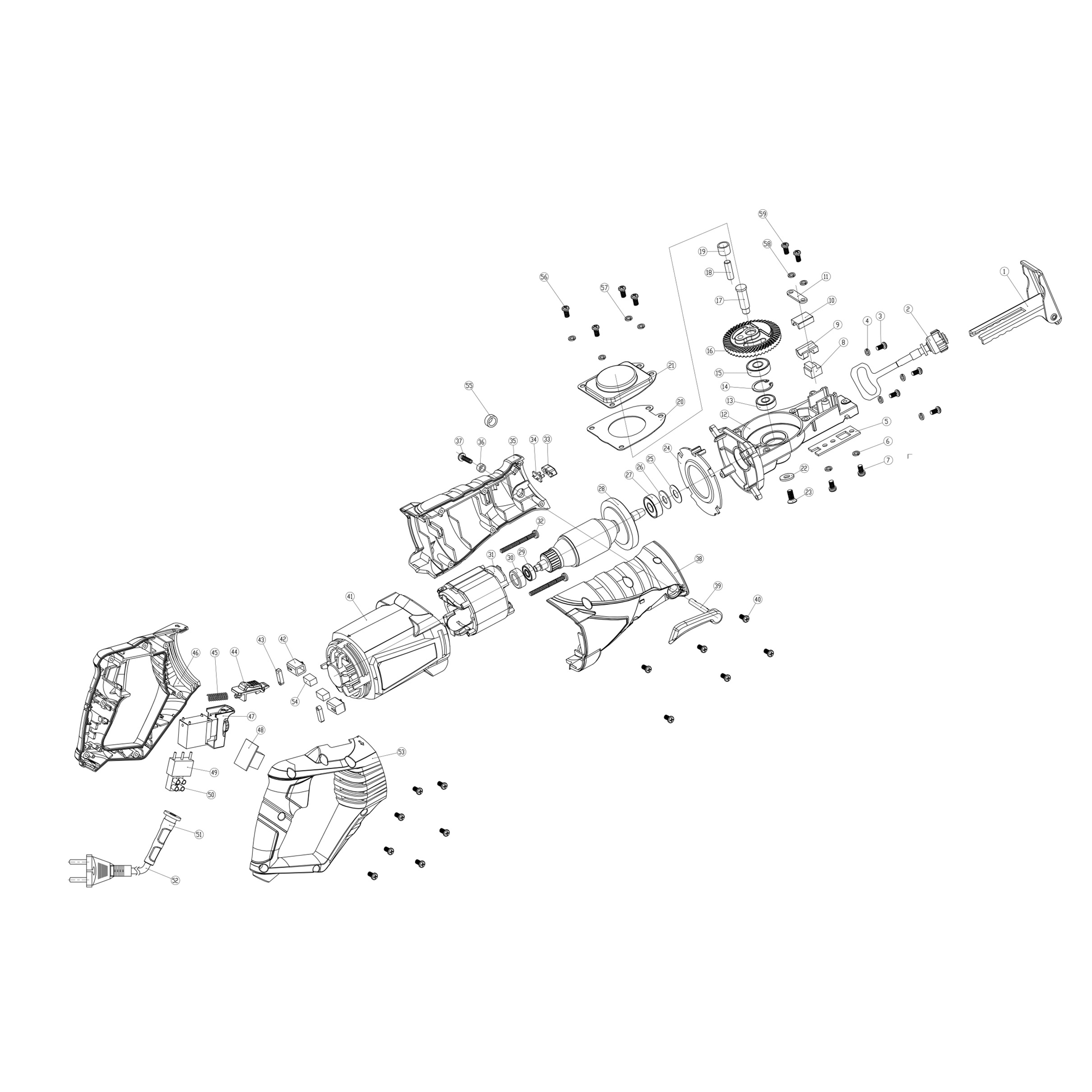Пила сабельная ЗПС-850 Э