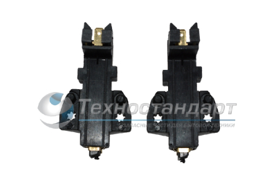 Щетки угольные в корпусе черные, Indesit, код 194594, пара, замена 481236248004, 481281729461, VUB