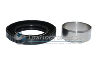 Набор бесшовная втулка ремонтная+сальник отличного качества для LG, нержавеющая сталь.Для крестовин, использующих сальник 37x66x9,5/12.5, "на горячую"