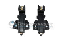 Щетки угольные в корпусе черные, Indesit, код 194594, пара, замена 481236248004, 481281729461, VUB